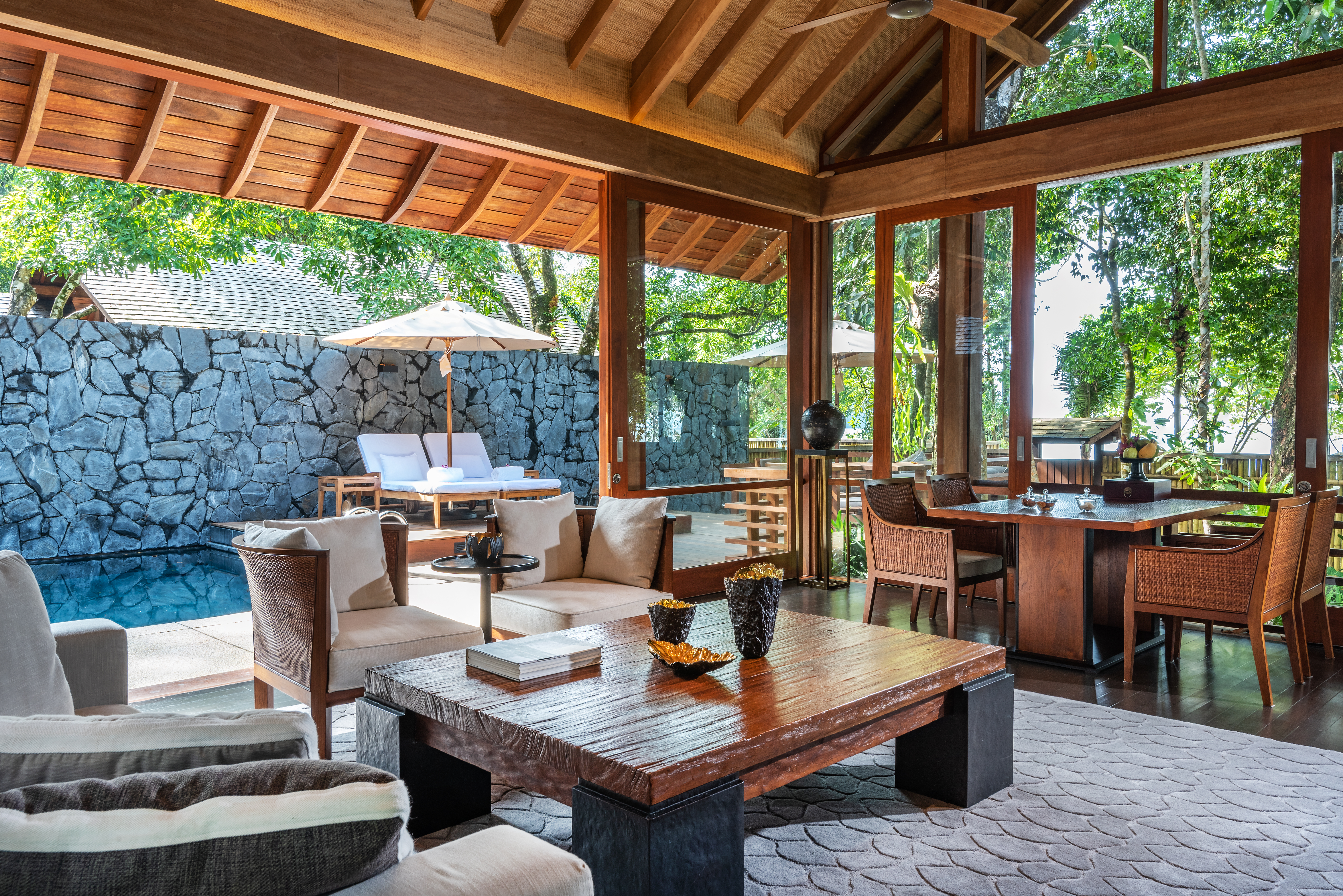 The Datai Langkawi - One Bedroom Beach Villa (Living Room)